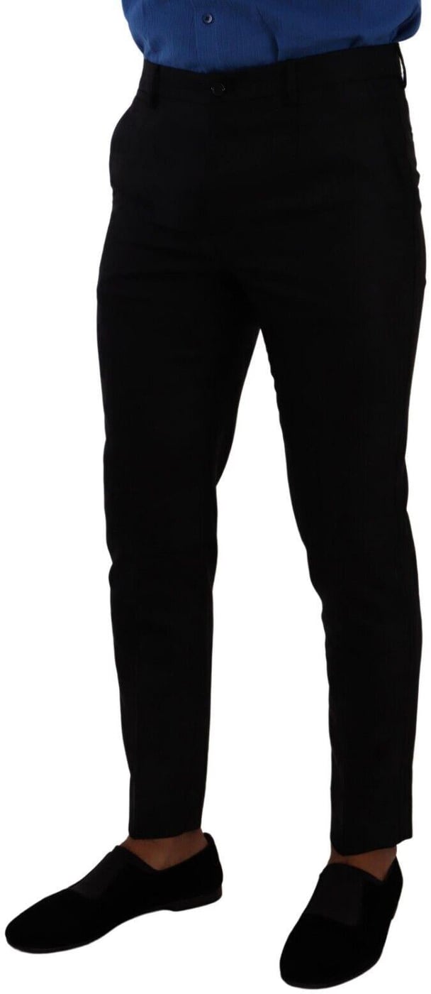 Dolce & Gabbana Black Wool Dress Pants