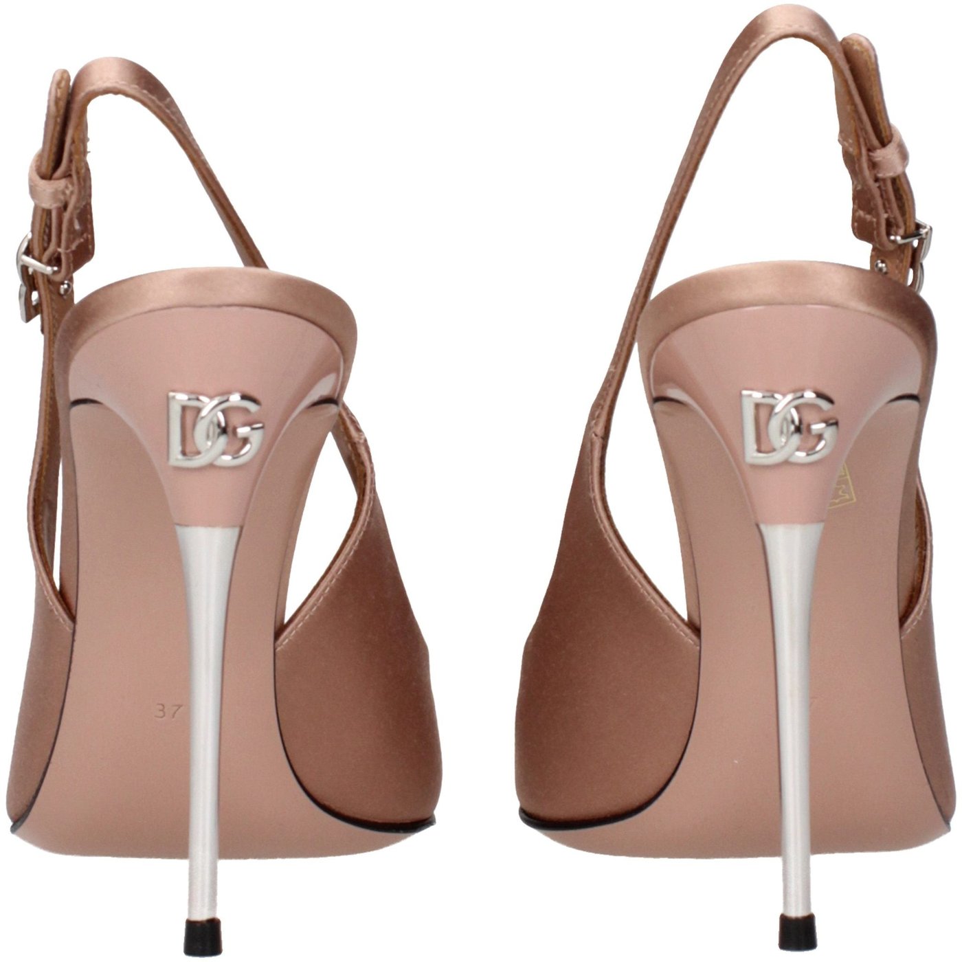 Dolce & Gabbana Beige Satin High Heel Pumps