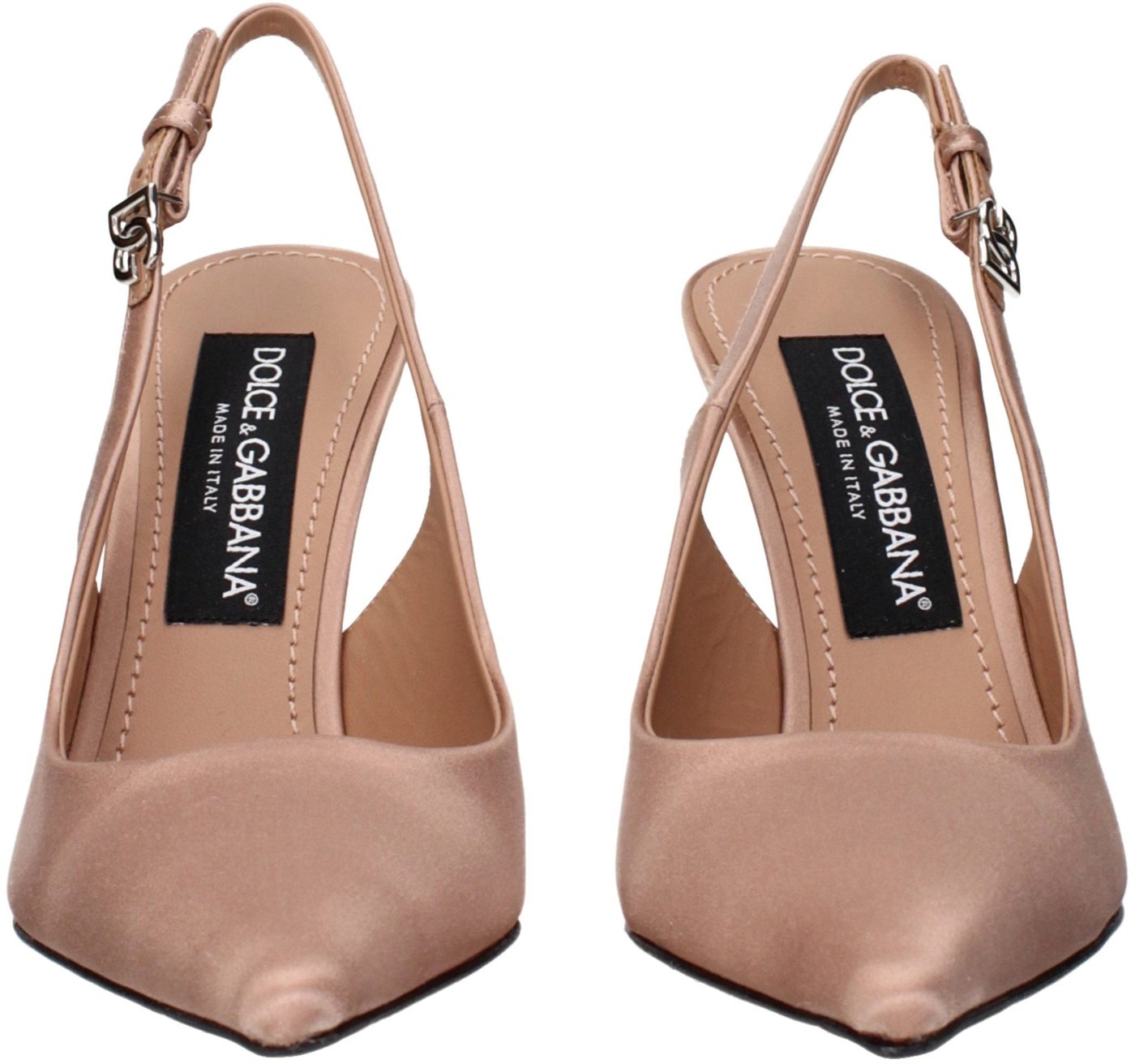 Dolce & Gabbana Beige Satin High Heel Pumps