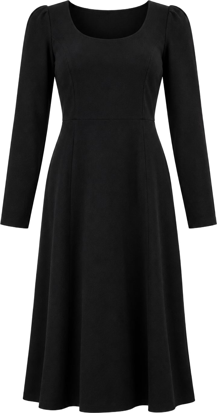 Dolce & Gabbana Black Viscose Dress (IT44)