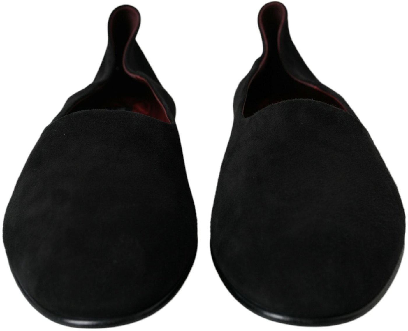 Dolce & Gabbana Black Suede Loafers Formal Dress Slip On Shoes