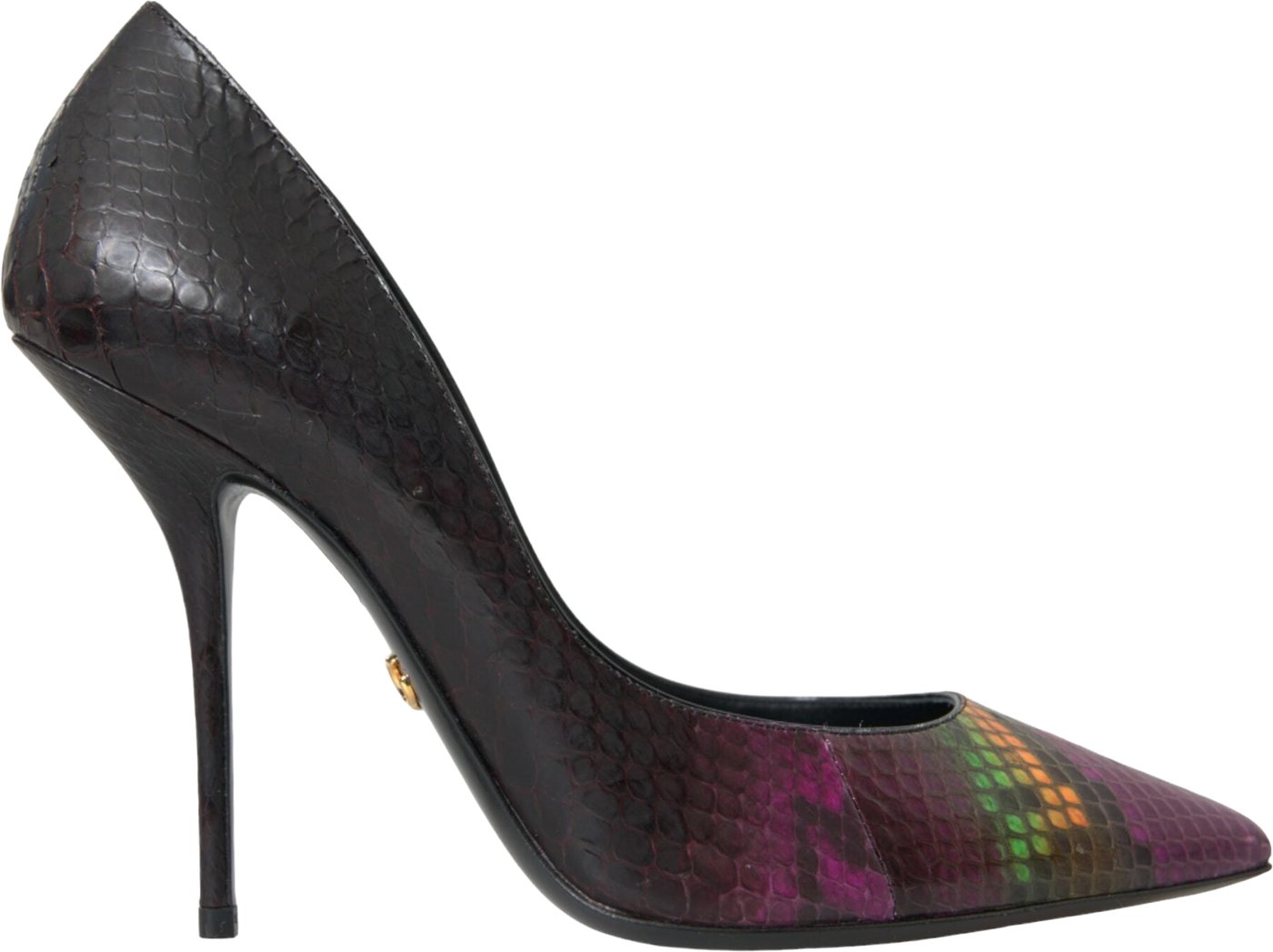 Dolce & Gabbana Multicolor Exotic Leather Heels Pumps Shoes