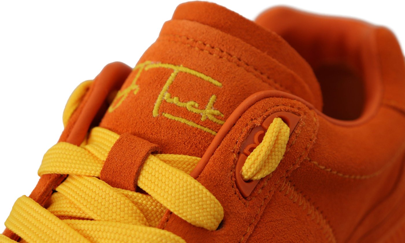 Dolce & Gabbana Orange Leather P.j. Tucker Sneakers Shoes