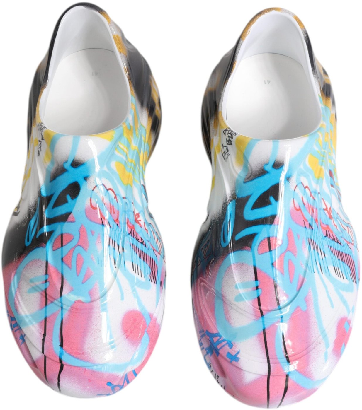 Dolce & Gabbana Multicolor Graffiti Daymaster Sneakers Shoes