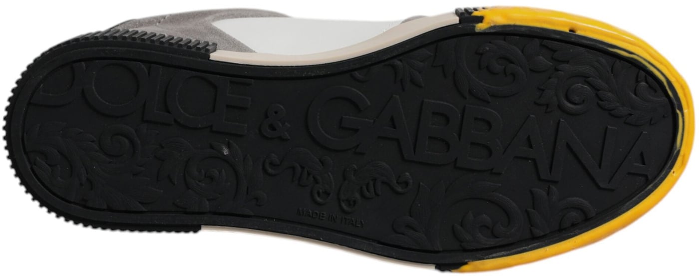 Dolce & Gabbana Multicolor Leather DNA Low Top Sneakers Shoes