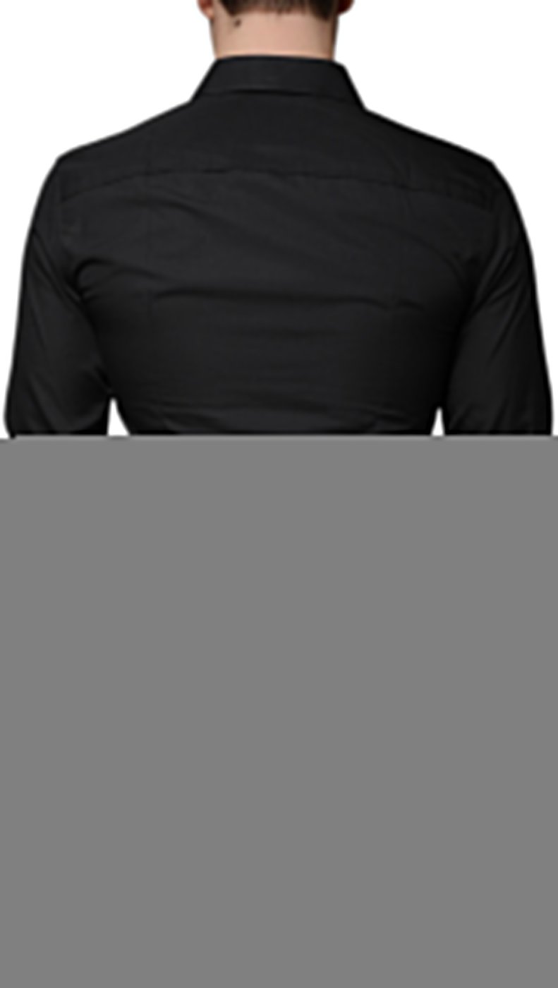 Dolce & Gabbana Black Cotton Formal Long Sleeves Dress Shirt
