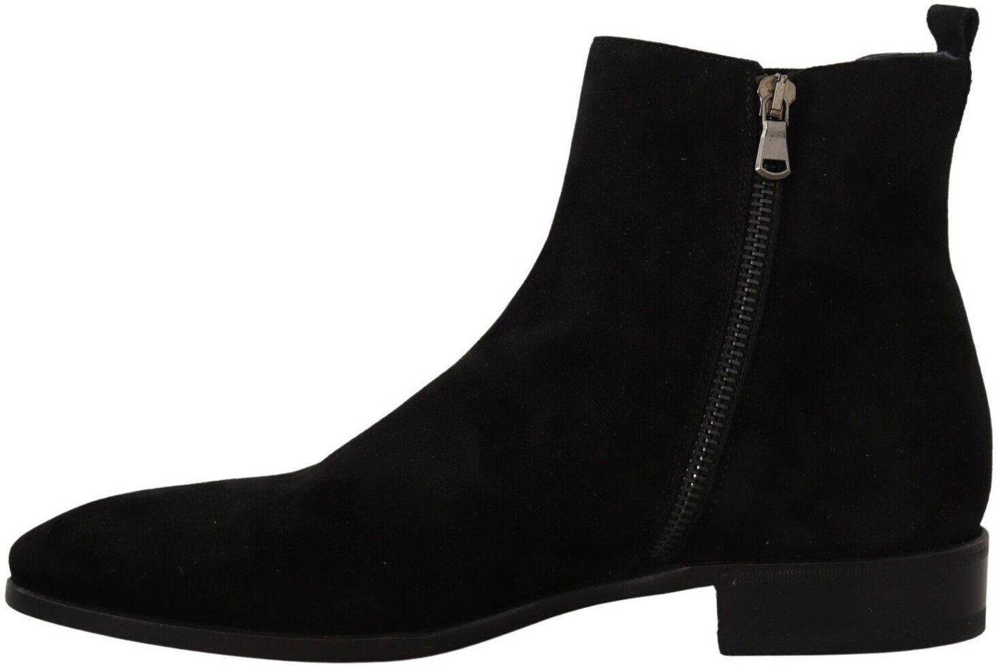 Dolce & Gabbana Black Suede Leather Chelsea Mens Boots Shoes