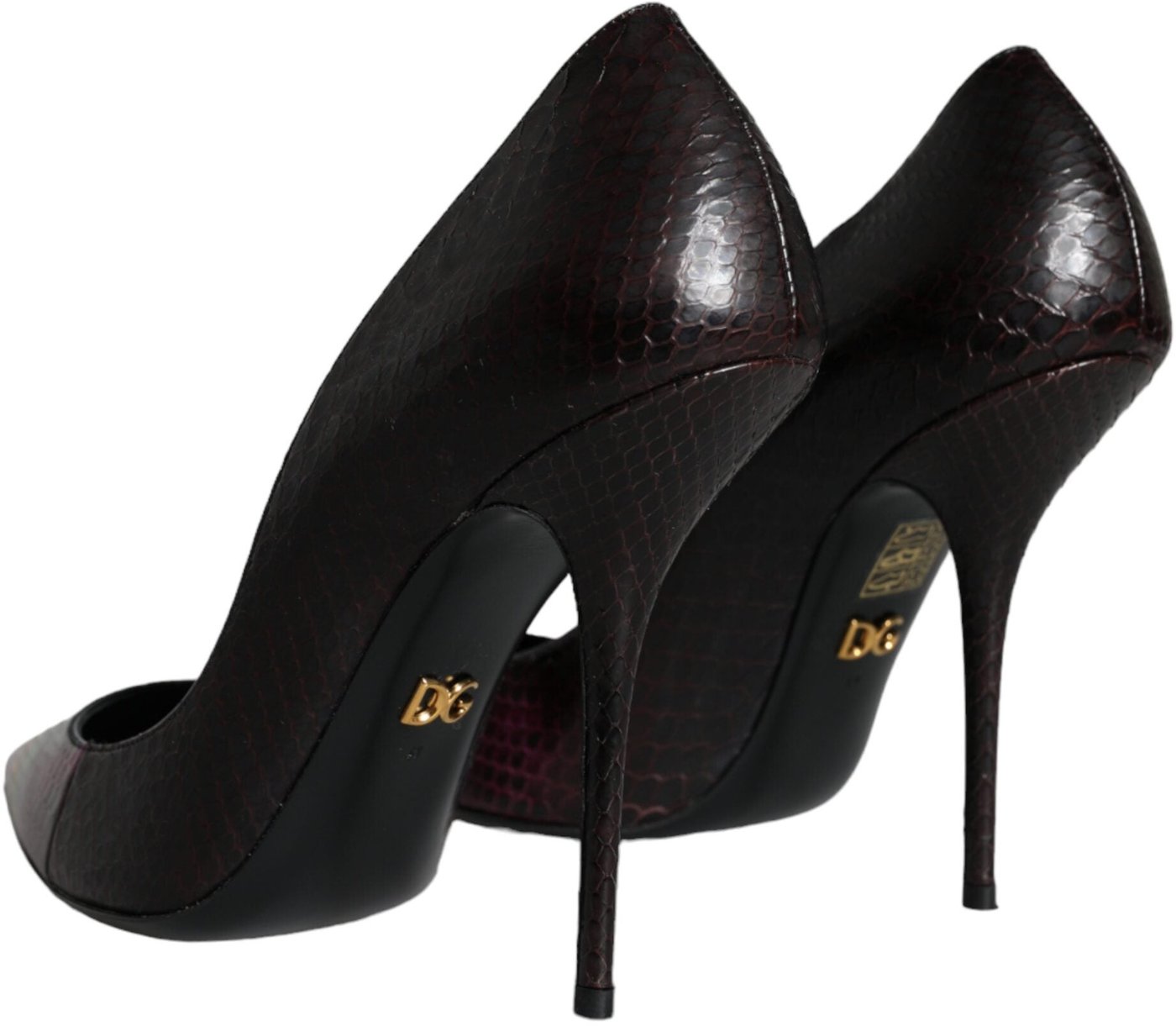 Dolce & Gabbana Multicolor Exotic Leather Heels Pumps Shoes