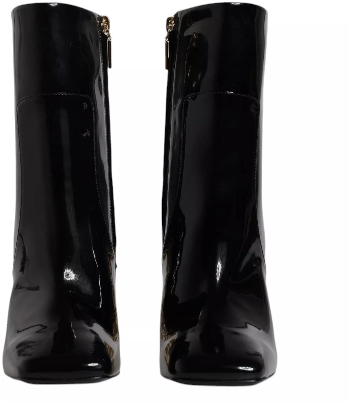 Dolce & Gabbana Black Jackie Leather Mid Calf Boots Shoes