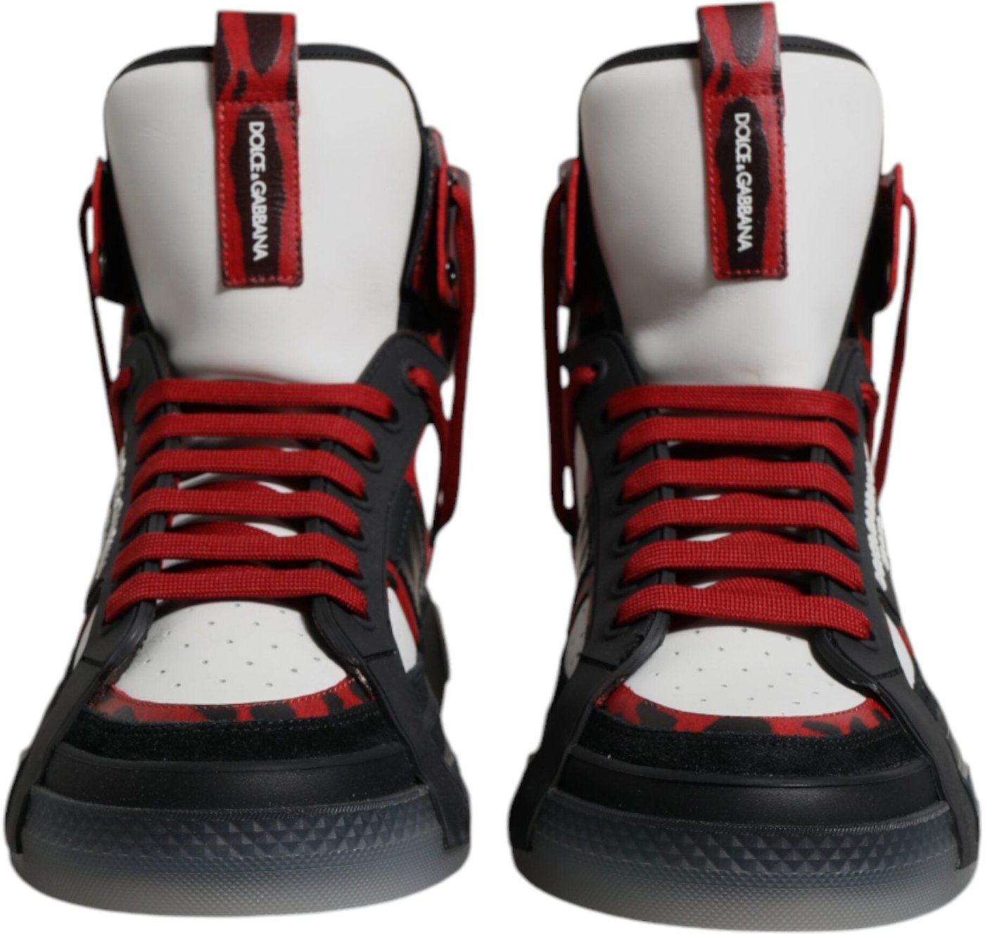 Dolce & Gabbana Multicolor Leather High Top Sneakers Shoes