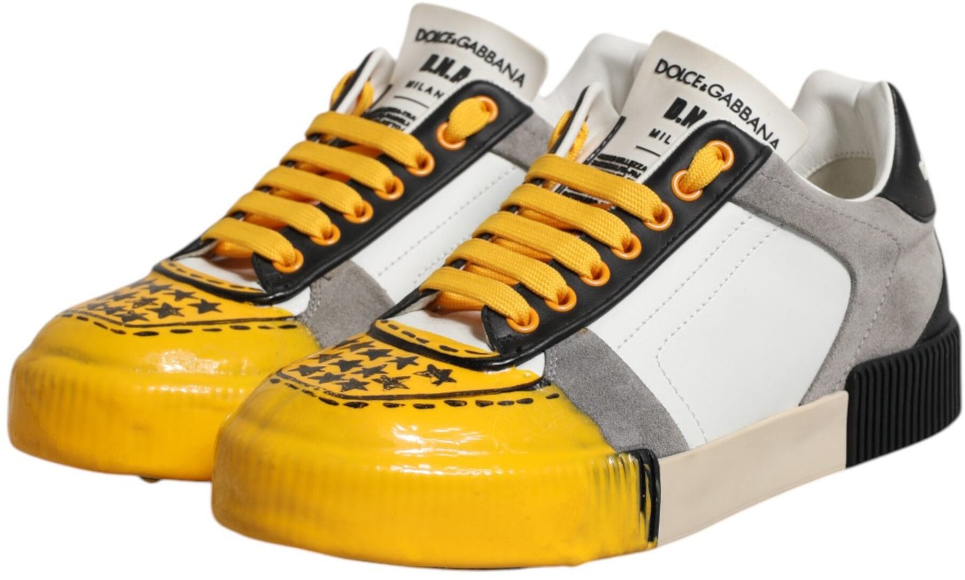 Dolce & Gabbana Multicolor MIAMI Low Top Sneakers Shoes