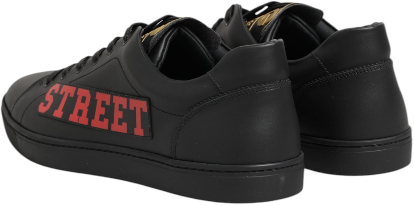 Dolce & Gabbana Black Street Life Low Top Men Sneakers Shoes