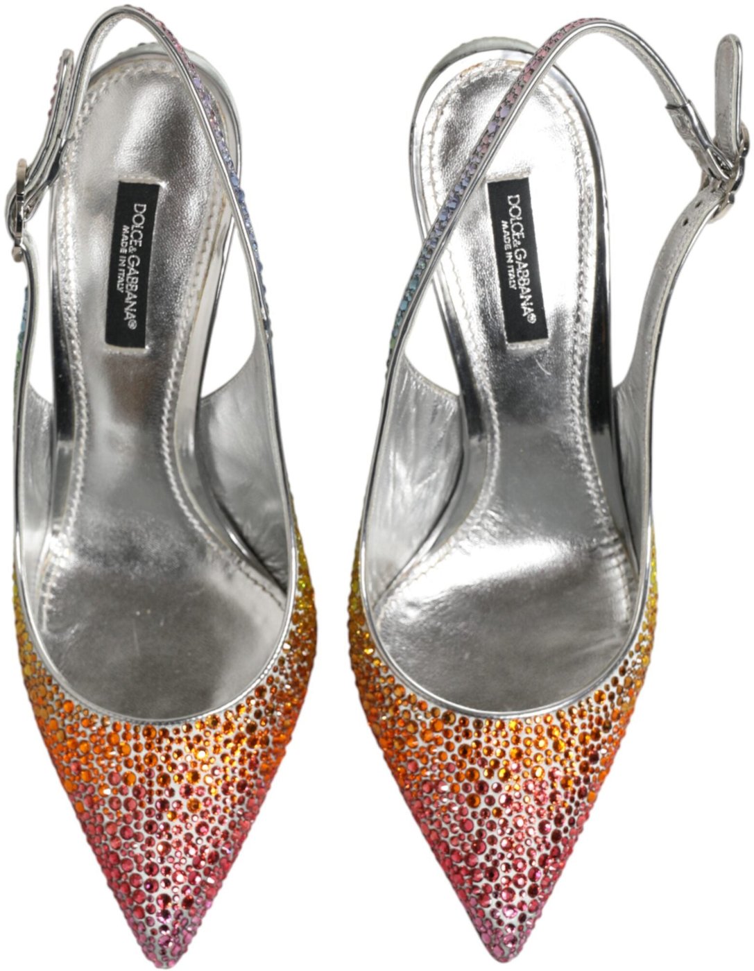 Dolce & Gabbana Multicolor Sequin Slingback Pumps Shoes