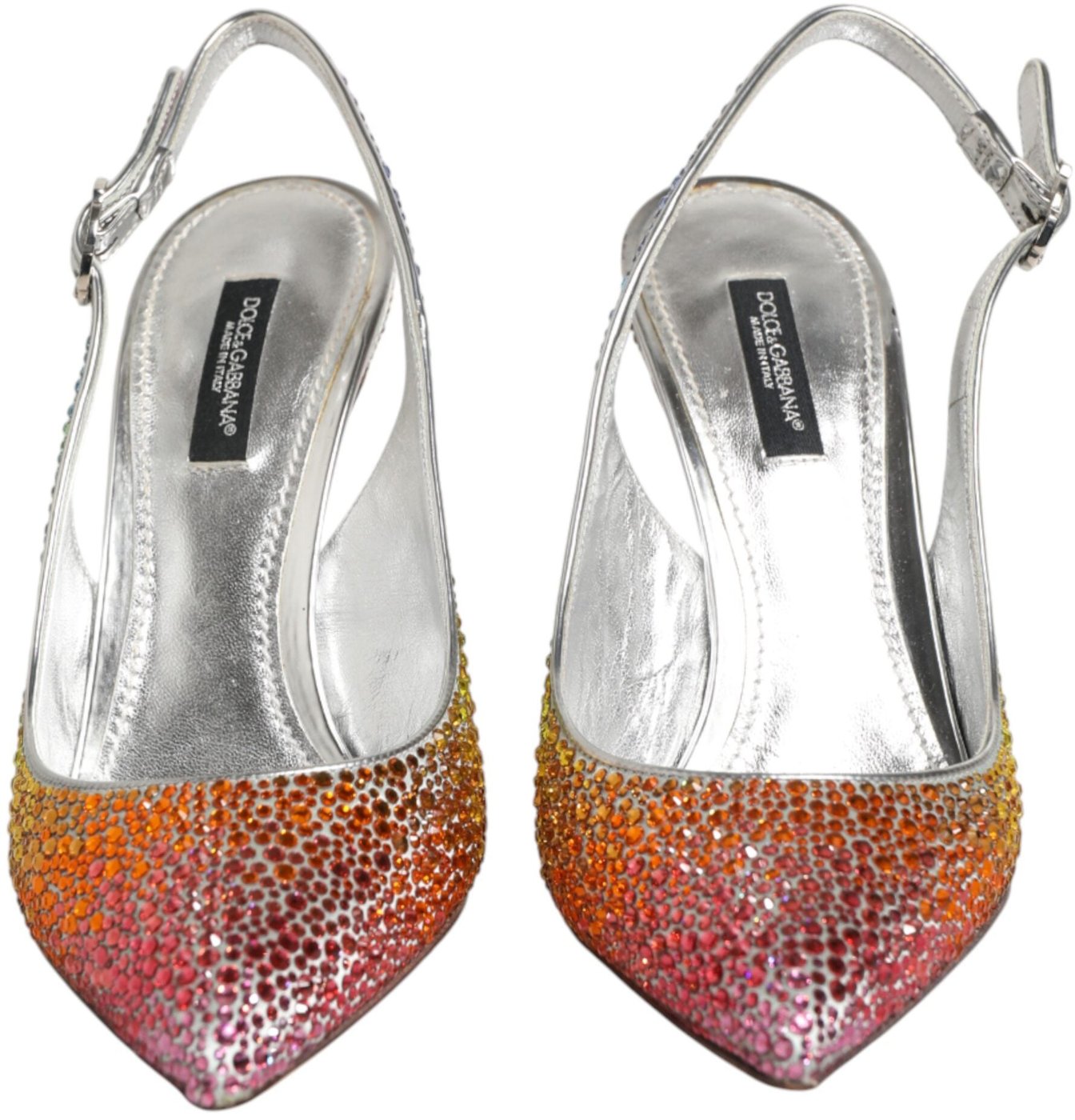 Dolce & Gabbana Multicolor Sequin Slingback Pumps Shoes