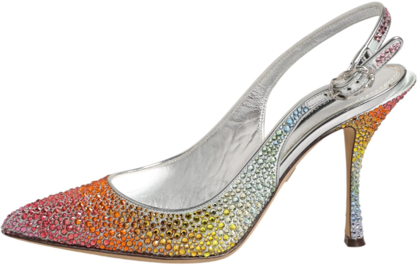 Dolce & Gabbana Multicolor Sequin Slingback Pumps Shoes