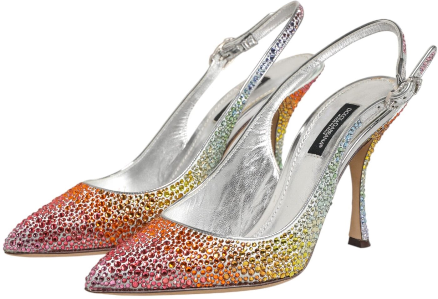 Dolce & Gabbana Multicolor Sequin Slingback Pumps Shoes