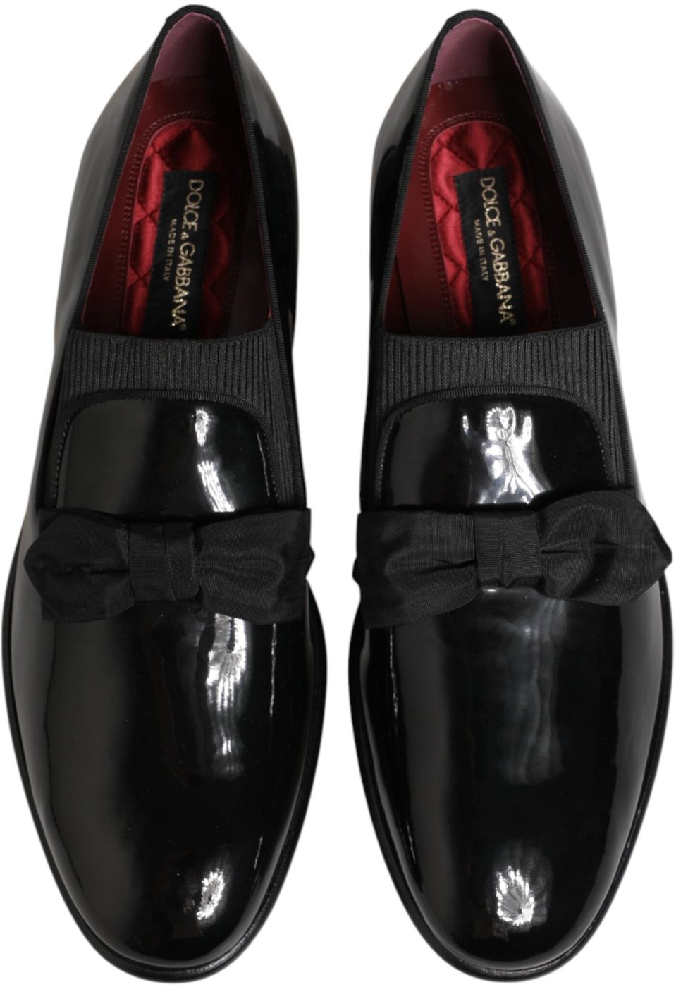 Dolce & Gabbana Black Leather Slip On Dress Men Loafers Shoes