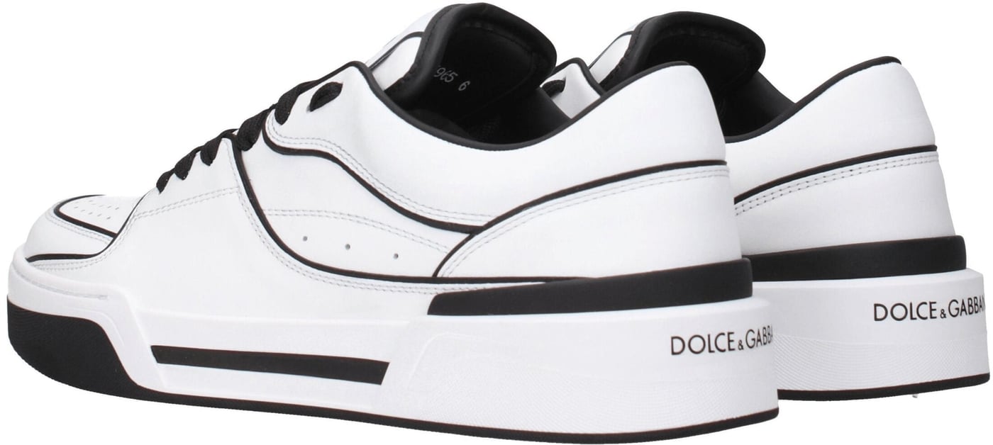 Dolce & Gabbana White Leather Sneakers