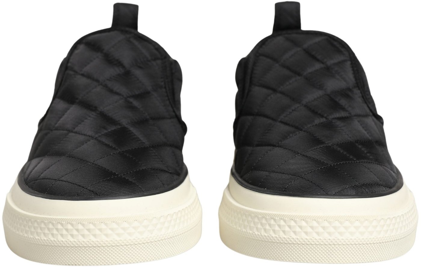 Dolce & Gabbana Black Quilted Slip On Low Top Sneakers Shoes