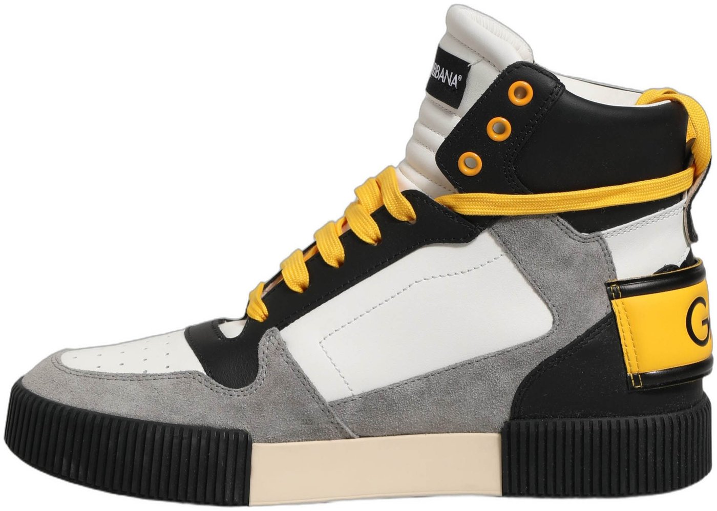 Dolce & Gabbana Multicolor Leather High Top Sneakers Shoes