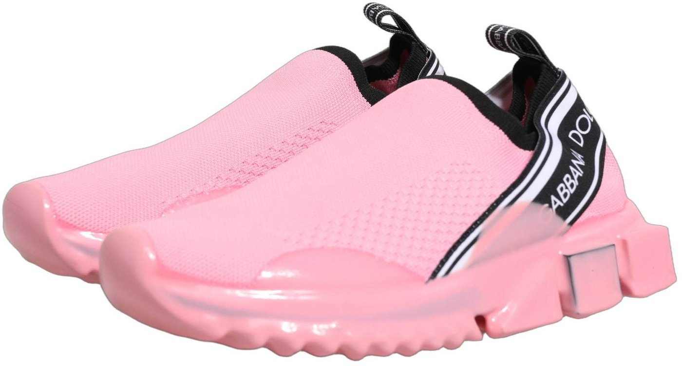 Dolce & Gabbana Pink Slip On Low Top Sorrento Sneakers Shoes
