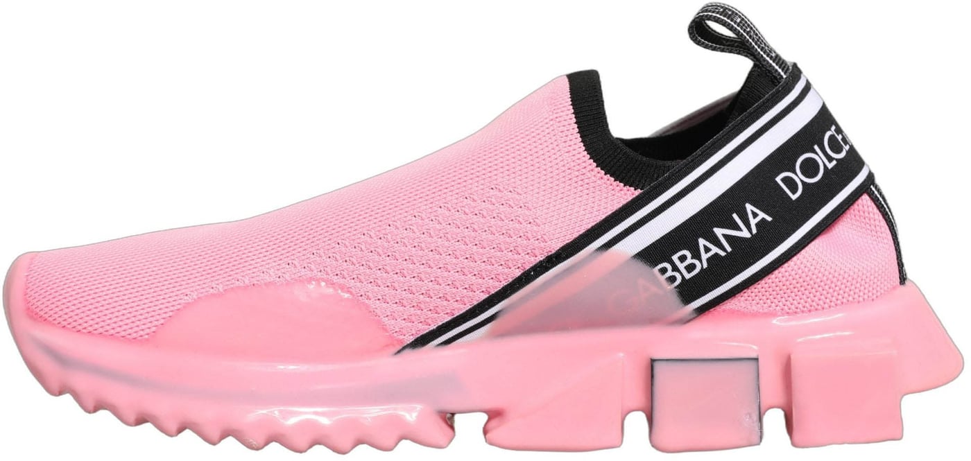 Dolce & Gabbana Pink Slip On Low Top Sorrento Sneakers Shoes