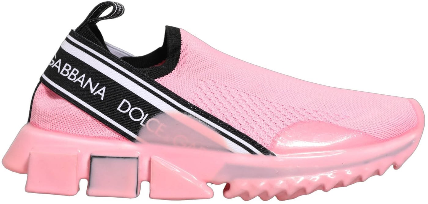 Dolce & Gabbana Pink Slip On Low Top Sorrento Sneakers Shoes