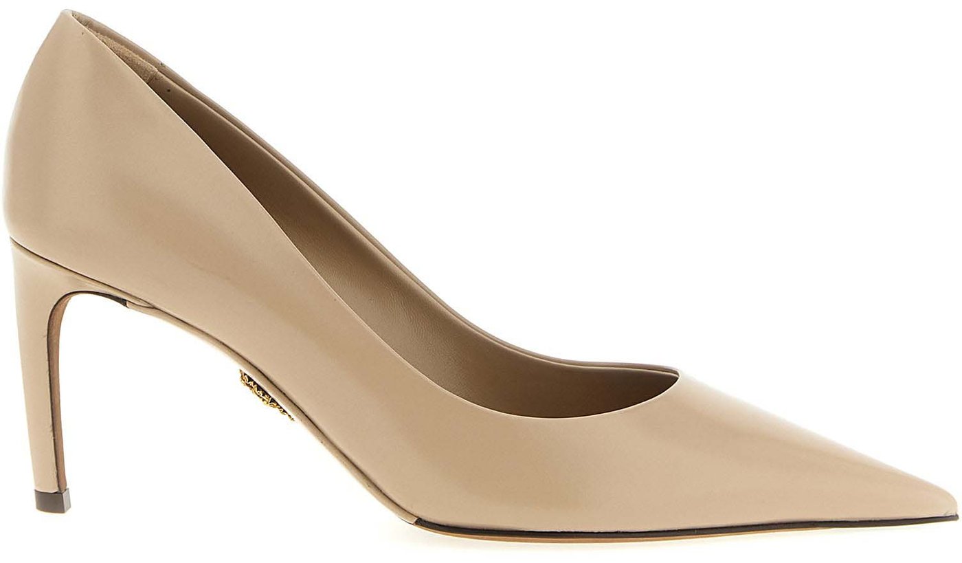 Dolce & Gabbana Beige Calfskin High Heel Pumps