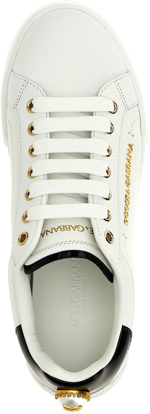 Dolce & Gabbana Bicolor Calfskin Low Top Sneakers