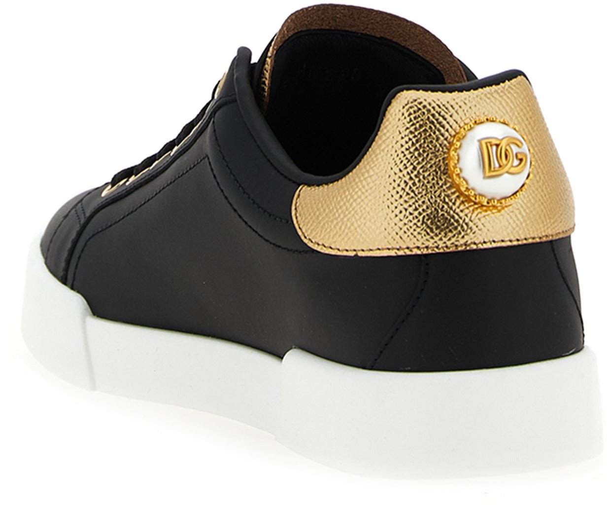 Dolce & Gabbana Black Calfskin Sneakers
