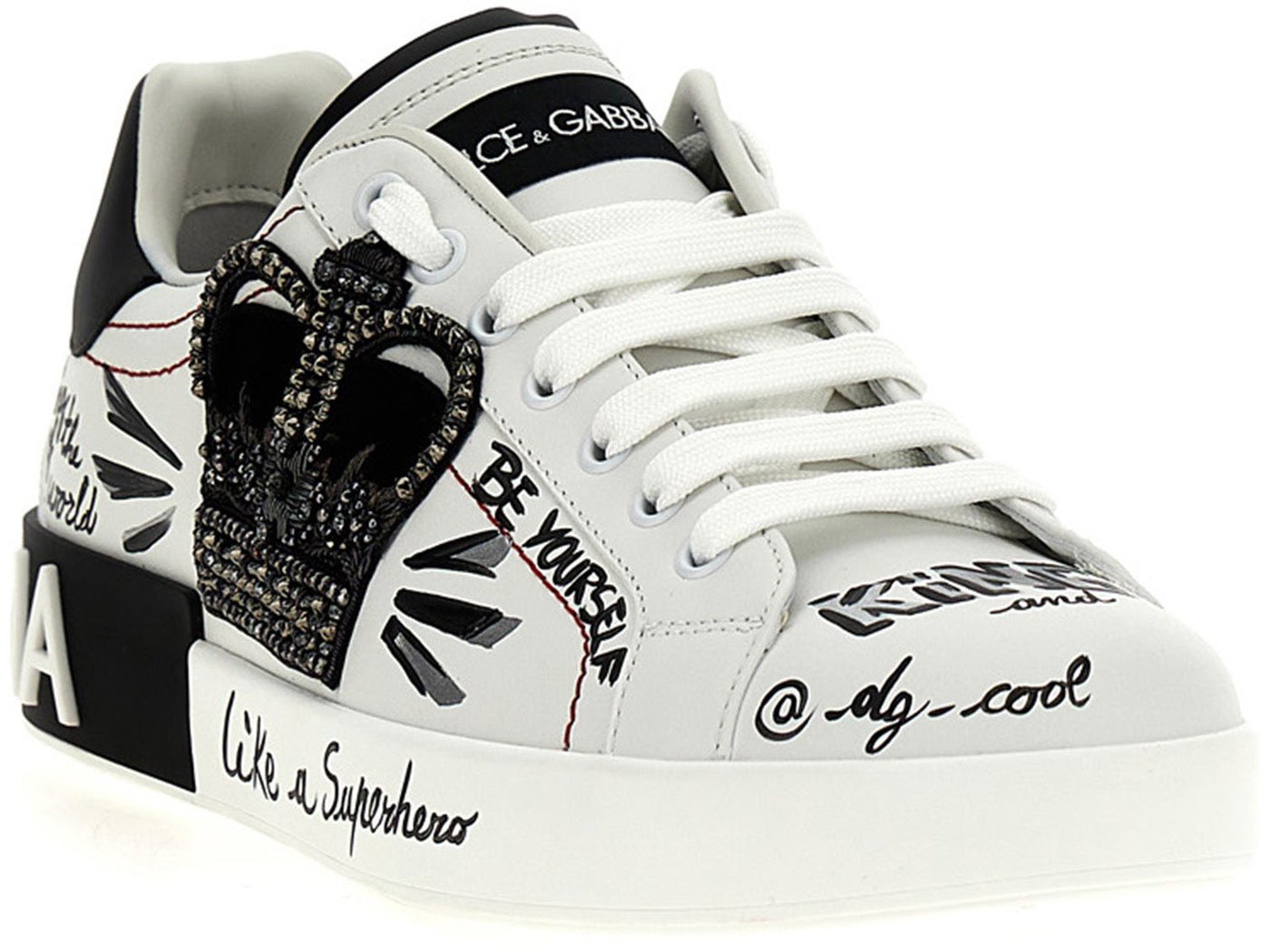 Dolce & Gabbana Bicolor Calfskin Sneakers