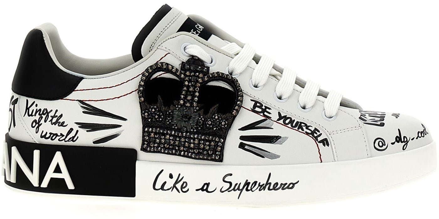 Dolce & Gabbana Bicolor Calfskin Sneakers