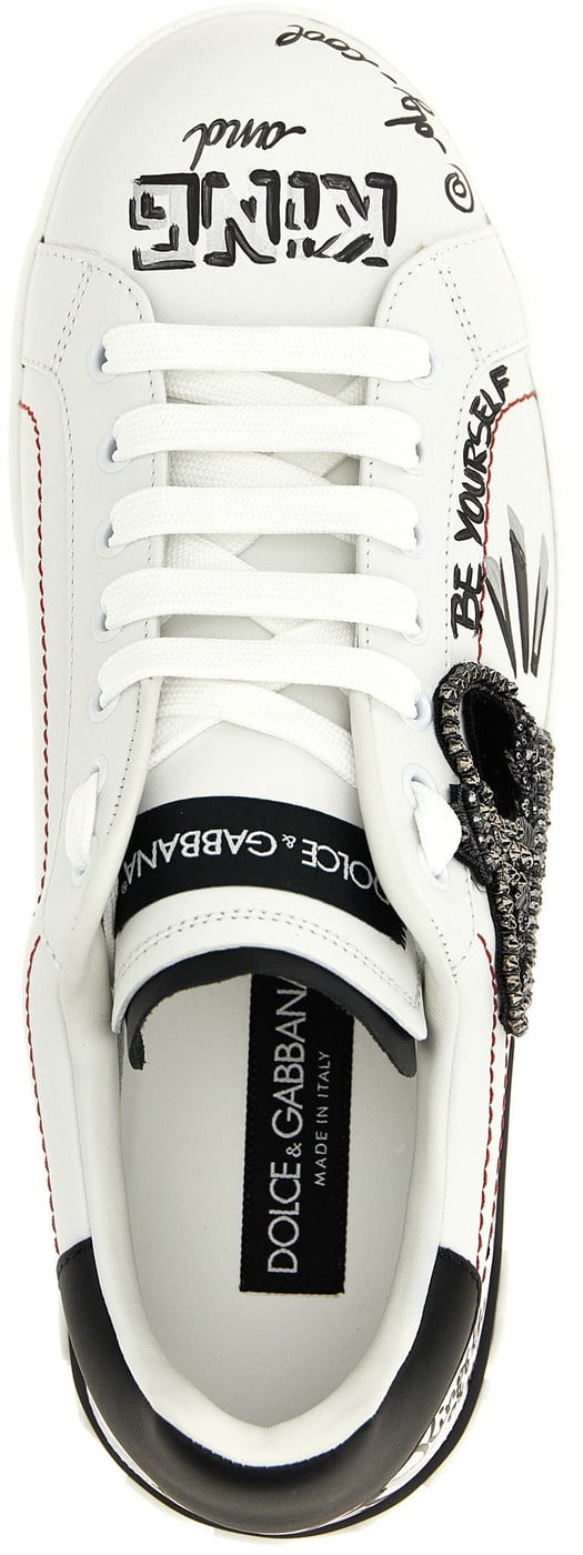 Dolce & Gabbana Bicolor Calfskin Sneakers