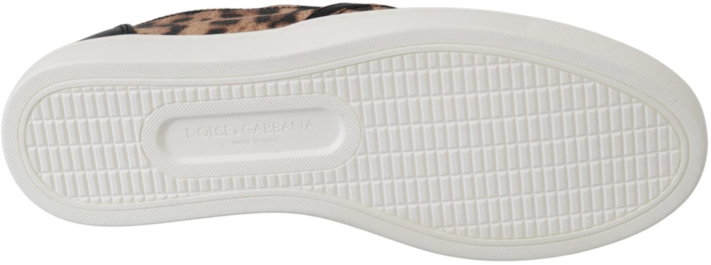 Dolce & Gabbana Leather Leopard #dgfamily Loafers Shoes