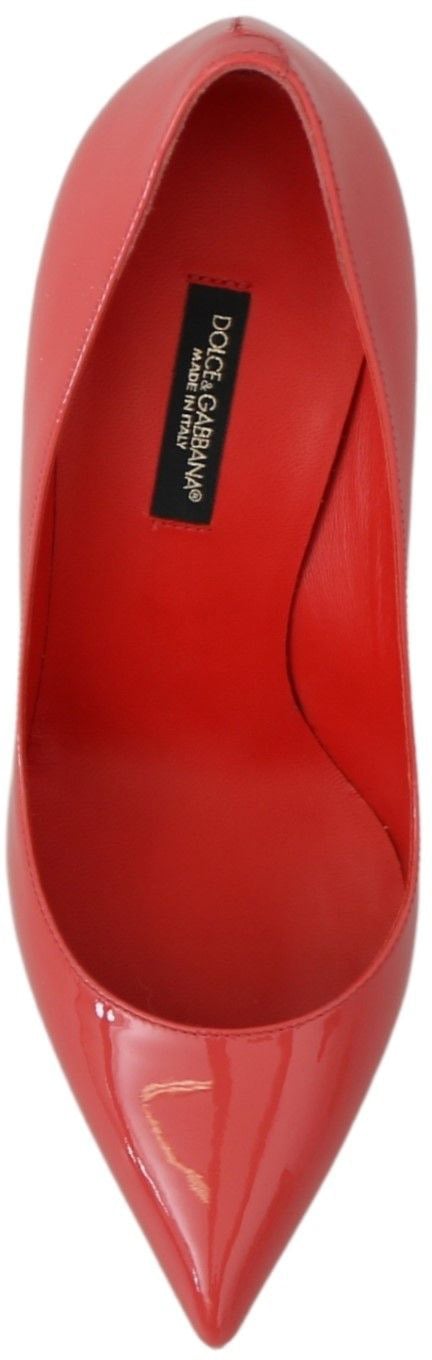 Dolce & Gabbana Dark Pink Patent Leather Heels Pumps