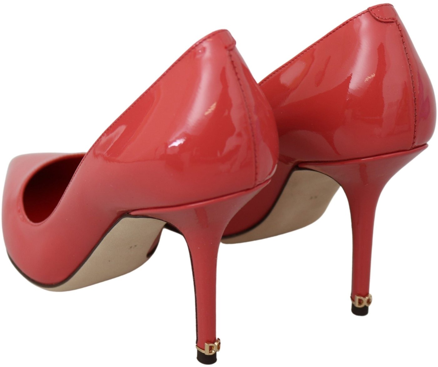 Dolce & Gabbana Dark Pink Patent Leather Heels Pumps