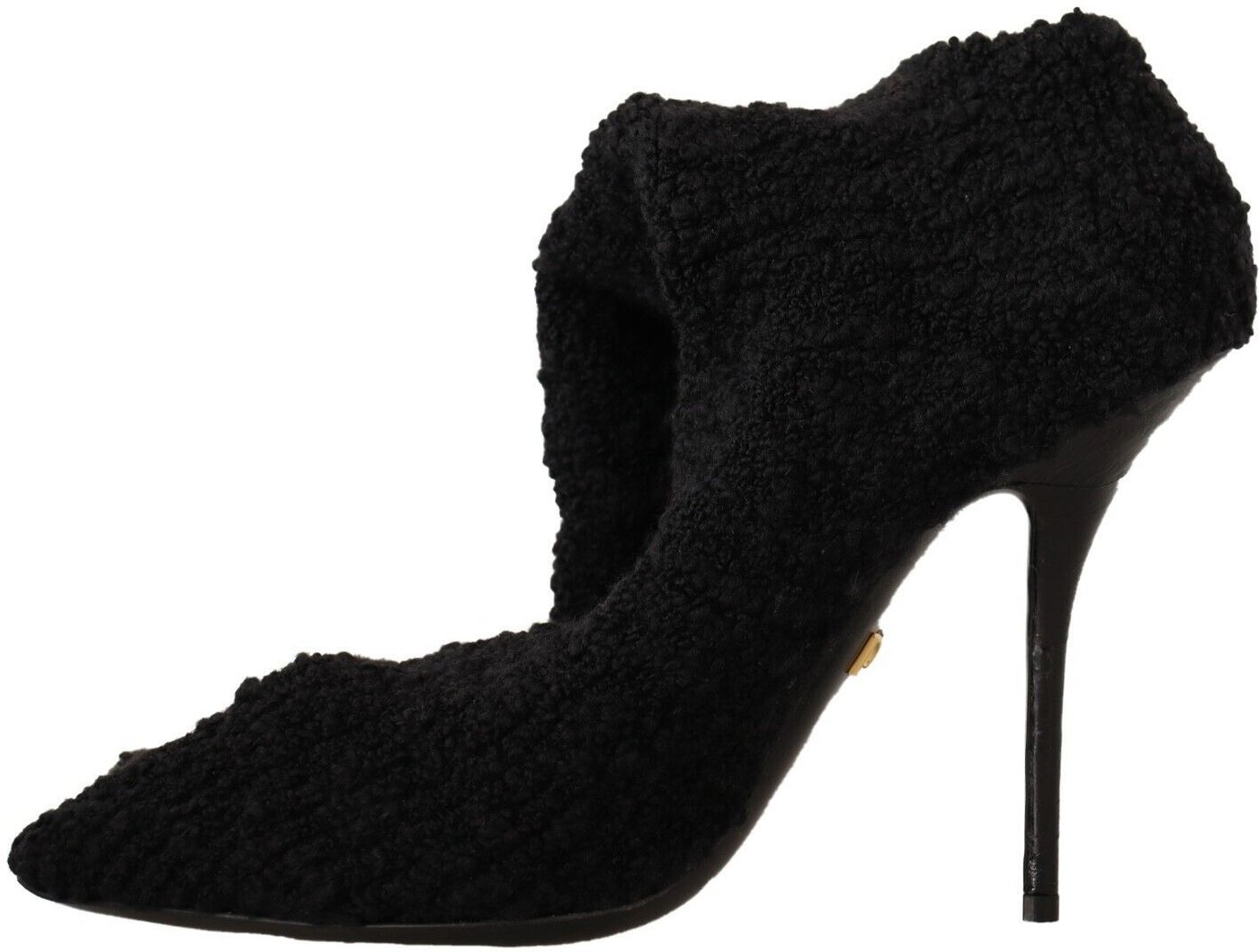 Dolce & Gabbana Black Stretch Socks Knee High Booties Shoes