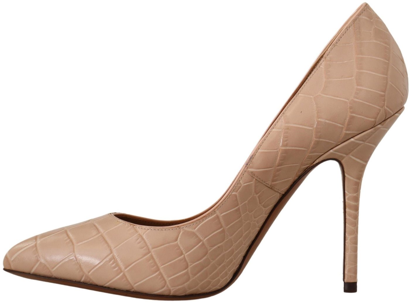 Dolce & Gabbana Beige Leather Bellucci Heels Pumps Shoes