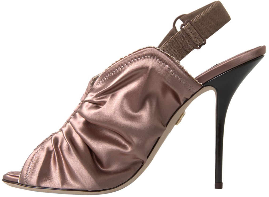 Dolce & Gabbana Light brown Slingback Corset Style Fastening stiletto heels