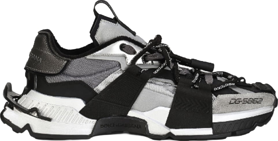 D&G Space Black/Silver Men's Sneakers
