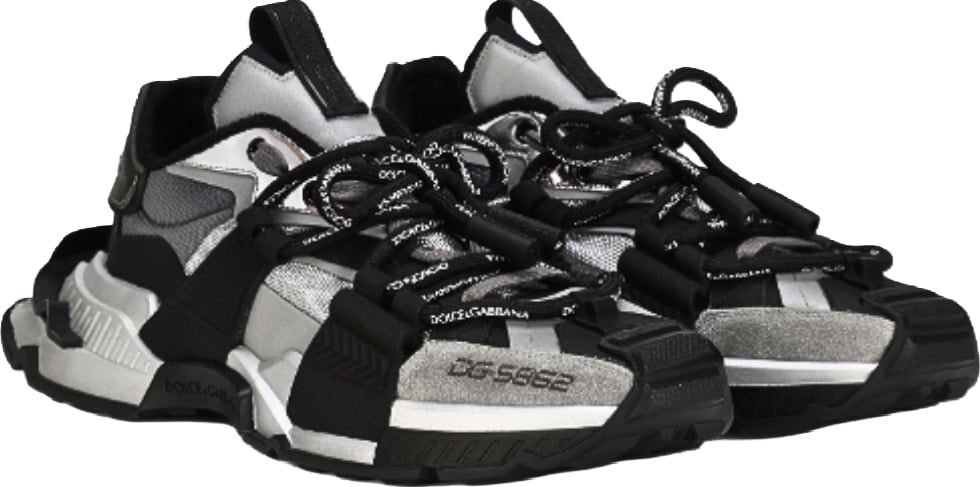 D&G Space Black/Silver Men's Sneakers