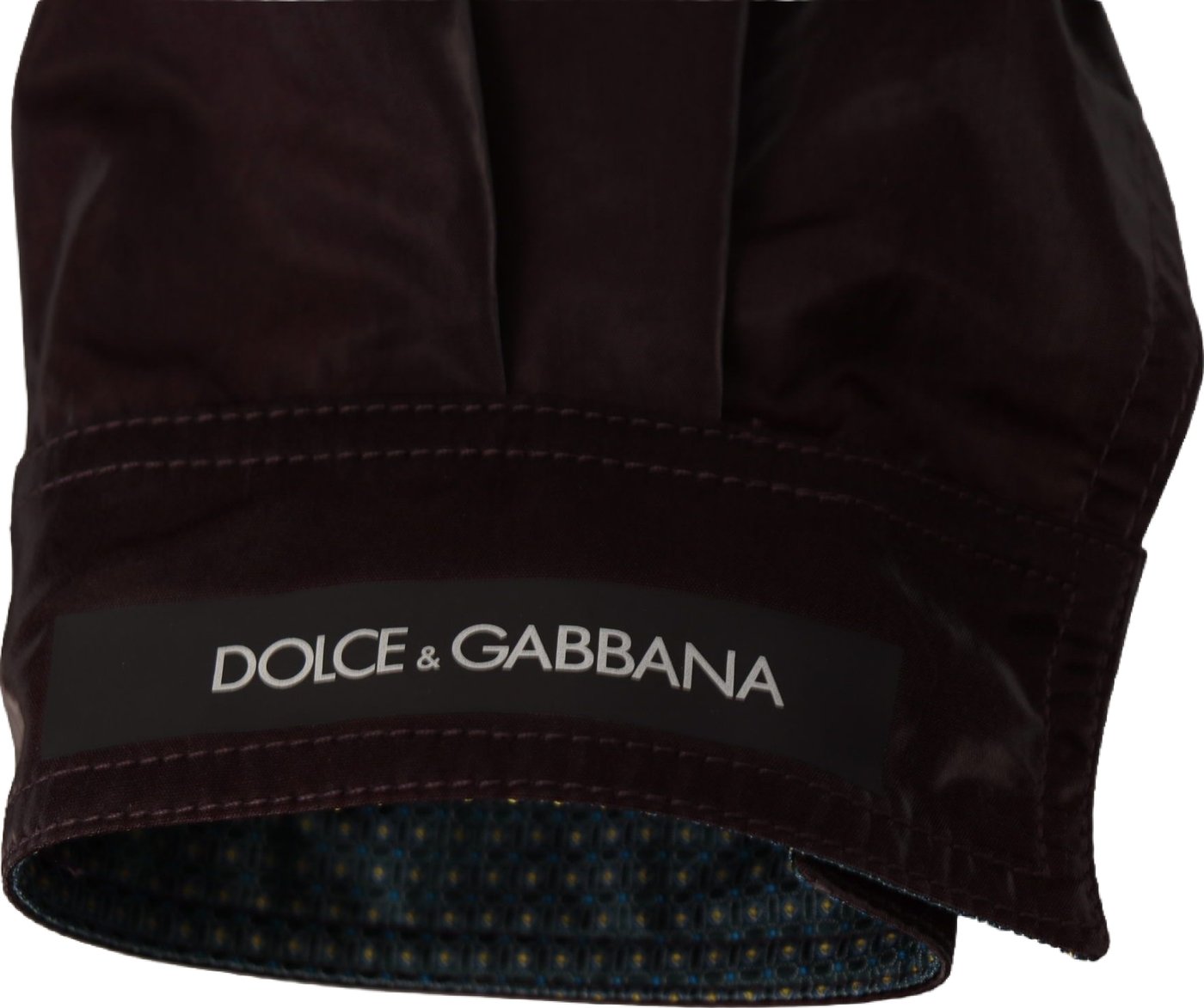 Dolce & Gabbana Bordeaux Nylon Collared Men Coat Jacket