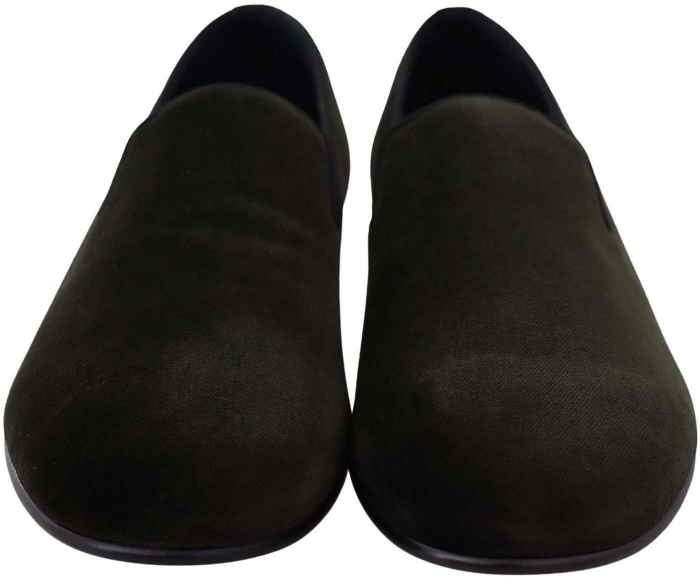 Dolce & Gabbana Green Velvet Slip On Mens Loafers Shoes