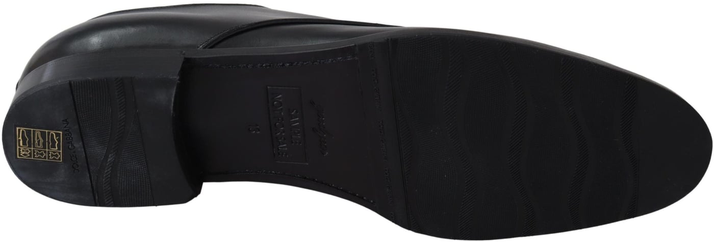 Dolce & Gabbana Black Leather SARTORIA Hand Made Shoes