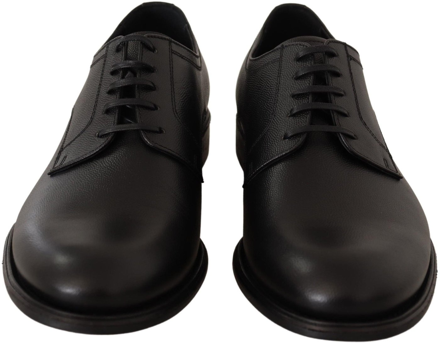Dolce & Gabbana Black Leather Lace Up Mens Formal Derby Shoes