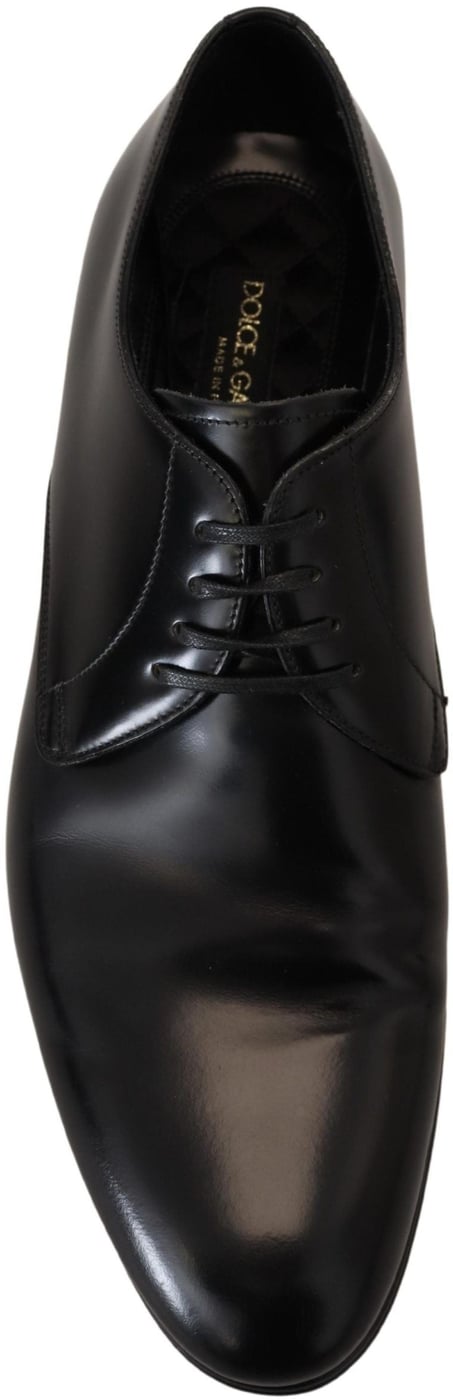 Dolce & Gabbana Black Leather Formal Dress Shoes