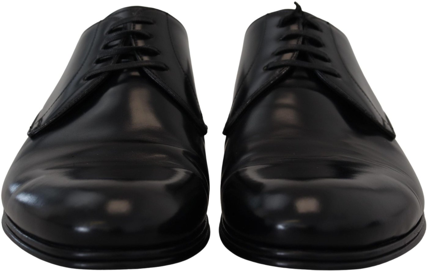 Dolce & Gabbana Black Leather Formal Dress Shoes