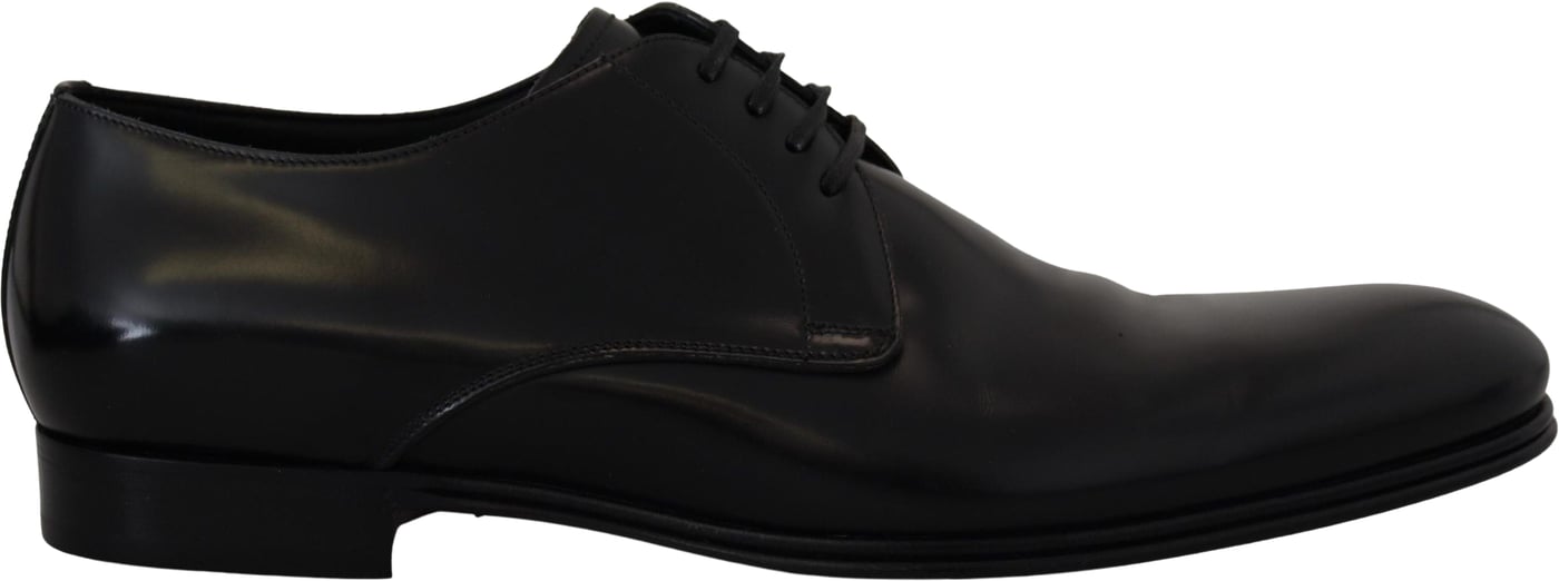 Dolce & Gabbana Black Leather Formal Dress Shoes