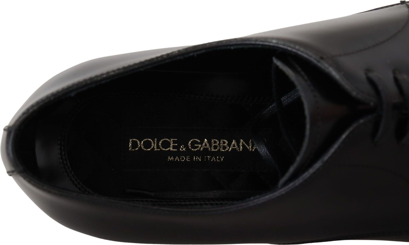 Dolce & Gabbana Black Leather Formal Dress Shoes
