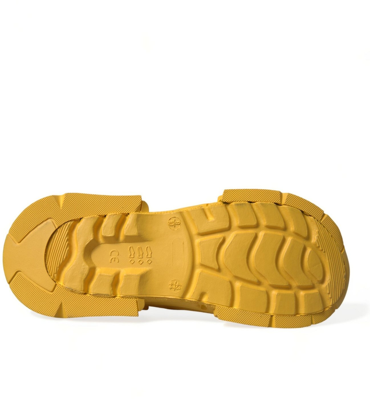 Dolce & Gabbana Yellow Green Rubber Clogs Men Slippers Men Shoes